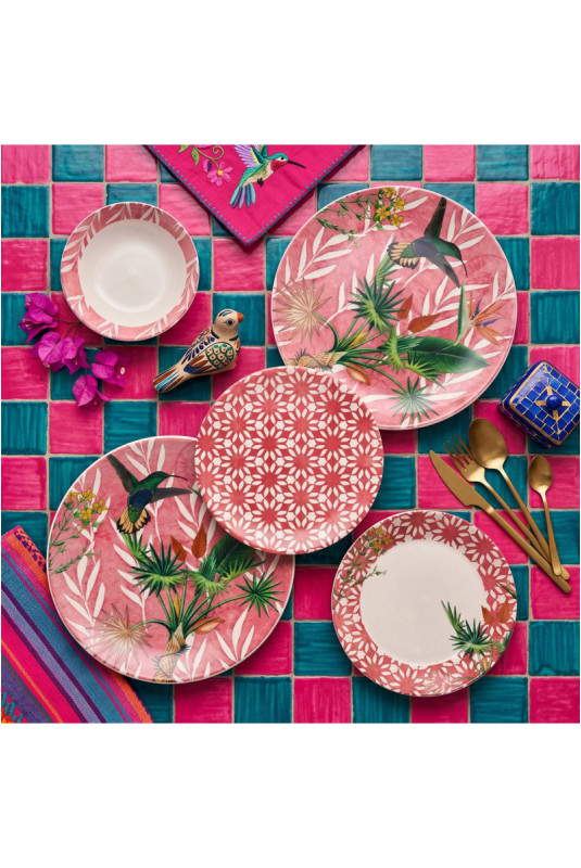 Service de table (24 pièces) - Rouge
