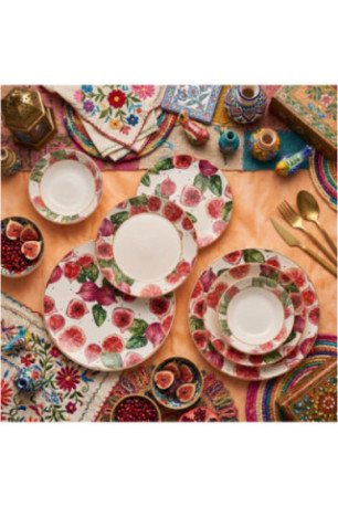 Service de table (24 pièces) - Multicolore