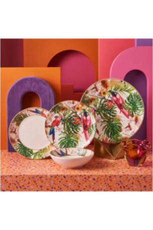 Service de table (24 pièces) - Multicolore