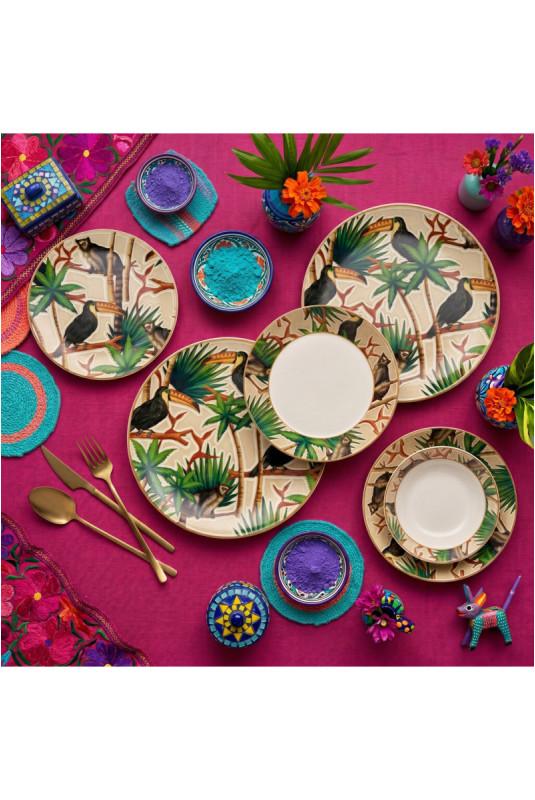Service de table (24 pièces) - Multicolore