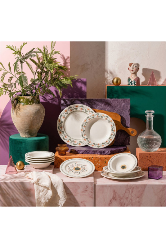 Service de table (24 pièces) - Multicolore