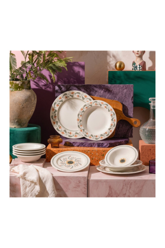 Service de table (24 pièces) - Multicolore
