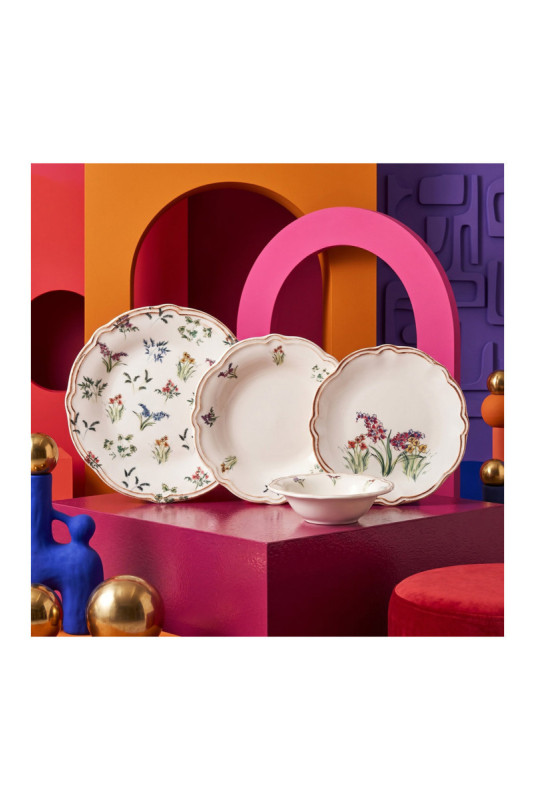 Service de table (24 pièces) - Multicolore