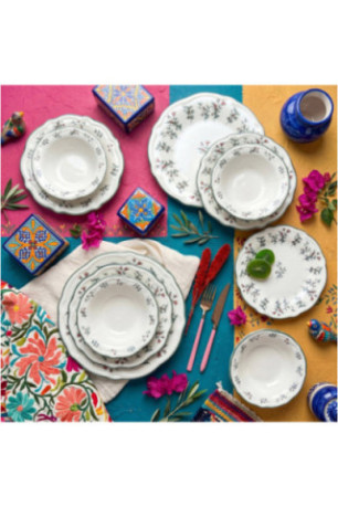 Service de table (24 pièces) - Multicolore