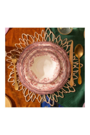 Service de table (24 pièces) - Blanc marron