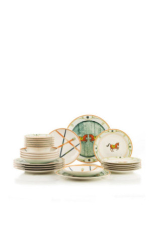 Service de table (24 pièces) - Multicolore