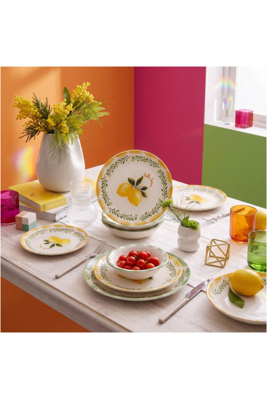 Service de table (24 pièces) - Jaune
