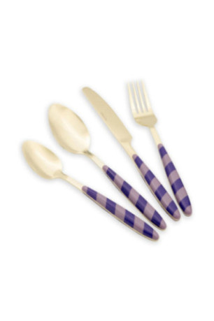 Ensemble de couverts (24 pièces) - Or violet