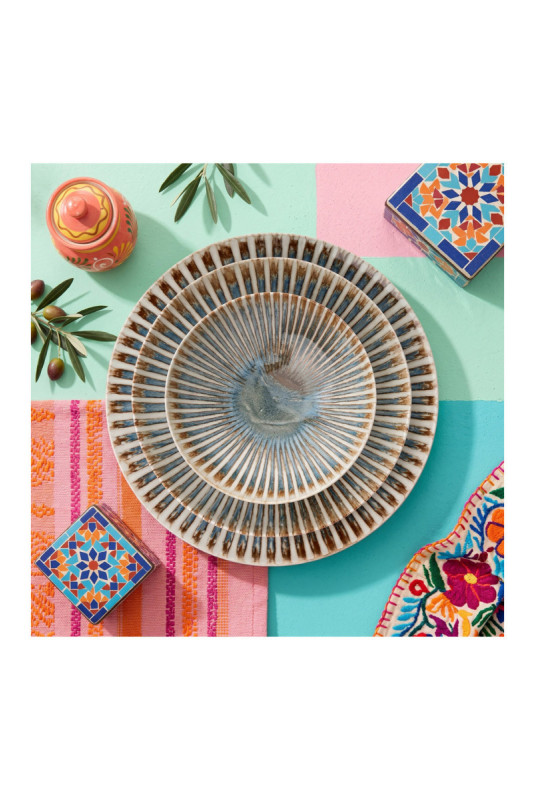 Service de table (24 pièces) - Multicolore
