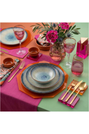Service de table (24 pièces) - Multicolore