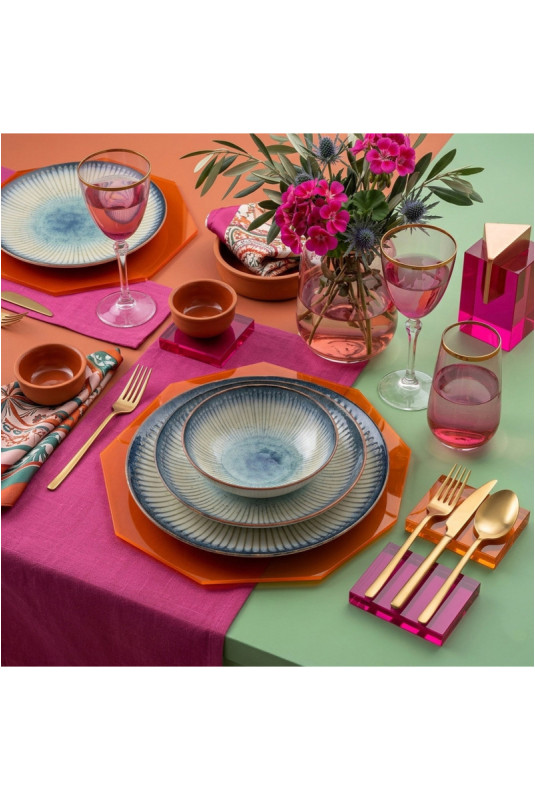 Service de table (24 pièces) - Multicolore