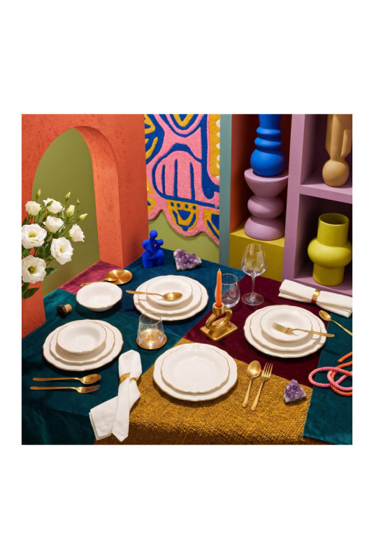 Service de table (24 pièces) - Or blanc