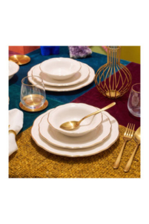 Service de table (24 pièces) - Or blanc