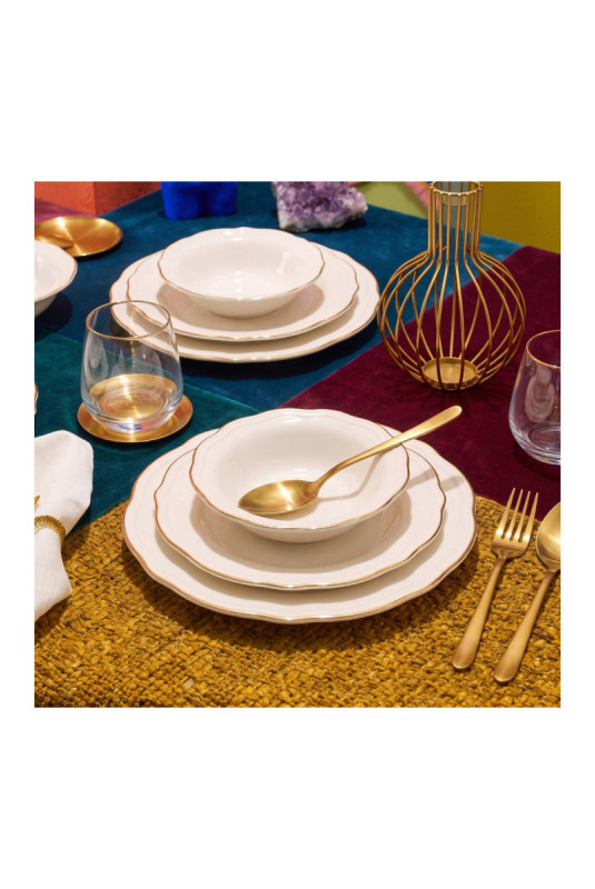 Service de table (24 pièces) - Or blanc