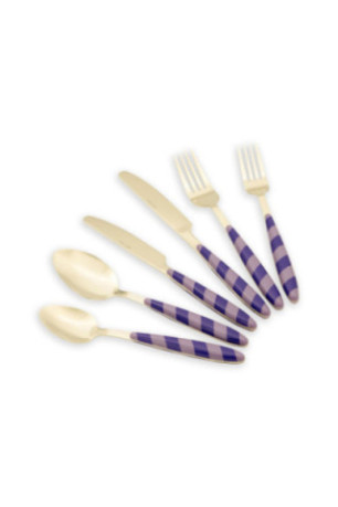 Ensemble de couverts (36 pièces) - Or violet