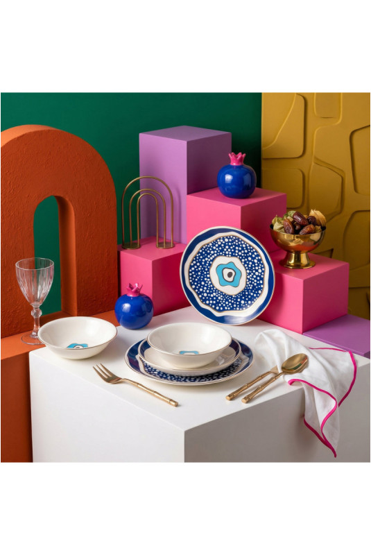 Service de table (24 pièces) - Multicolore