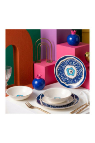 Service de table (24 pièces) - Multicolore