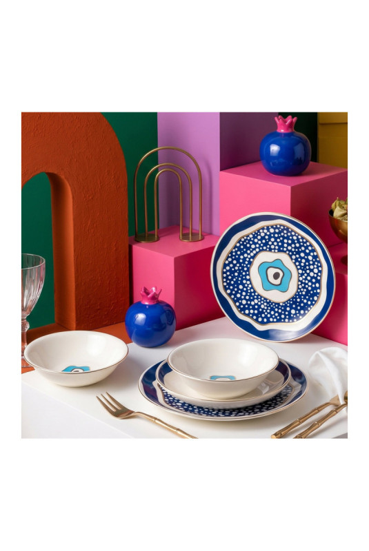 Service de table (24 pièces) - Multicolore