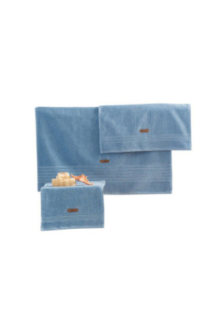 Ensemble de serviettes (3 pièces) - Bleu