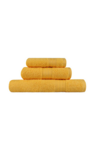 Ensemble de serviettes (3 pièces) - Jaune foncé
