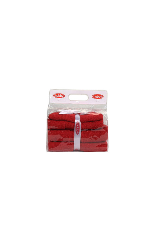Ensemble de serviettes (3 pièces) - Rouge