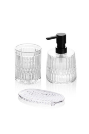 Ensemble de salle de bain (3 pièces) - Transparent