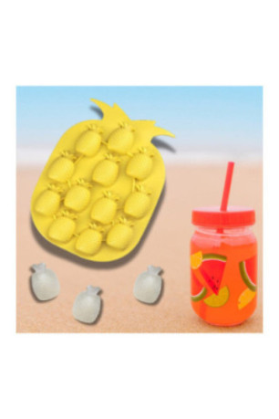 Bac à glaçons Ananas Jaune 14 x 18.5 cm