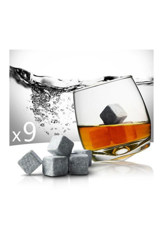 Pierres à whisky Deluxe Gris 2 x 2 x 2 cm