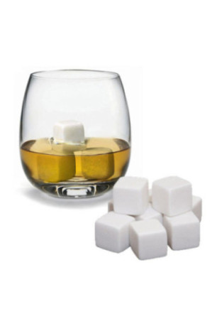 Pierres à whisky White Edition blanches (Lot de 9)