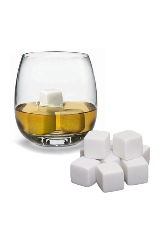 Pierres à whisky White Edition blanches (Lot de 9)