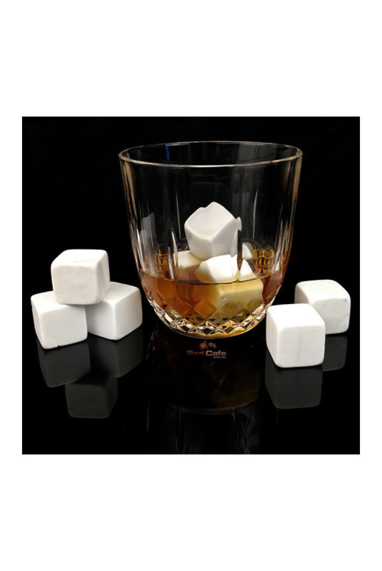 Pierres à whisky White Edition blanches (Lot de 9)