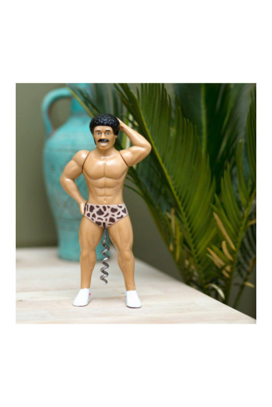 Tire-bouchon Muscleman Moustache Multicolore 20 cm