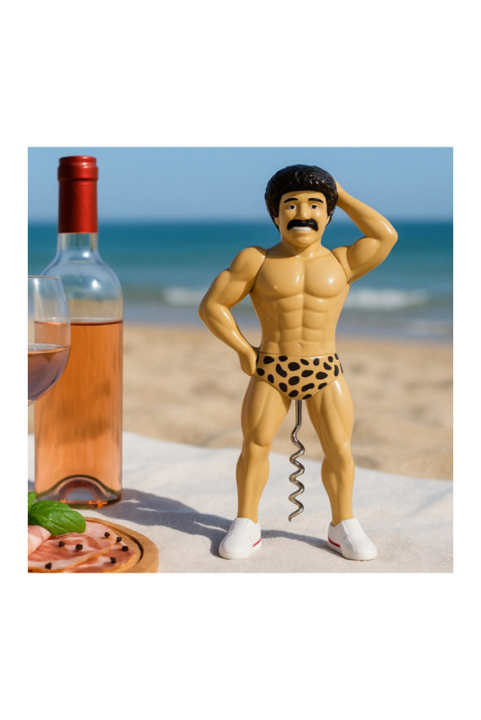 Tire-bouchon Muscleman Moustache Multicolore 20 cm