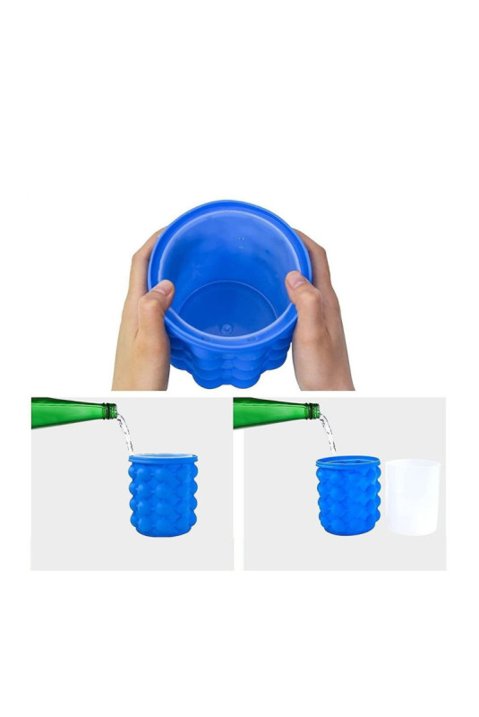 Seau à glaçons 2 en 1