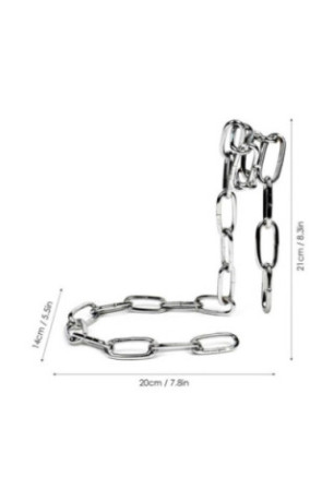 Chaîne porte-bouteille magique Chainrack Argent 21 x 17 cm
