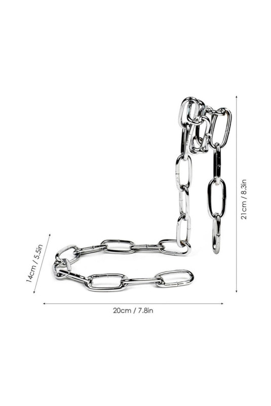 Chaîne porte-bouteille magique Chainrack Argent 21 x 17 cm