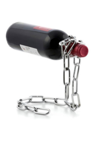 Chaîne porte-bouteille magique Chainrack Argent 21 x 17 cm