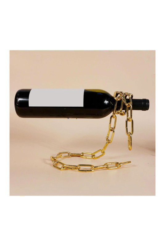 Chaîne porte-bouteille magique Or 21 x 17 cm