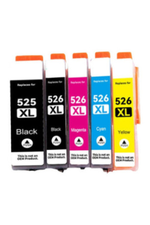 Pack de 5 Cartouches Compatibles Canon PGI-520 / CLI-521