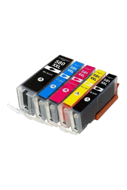 Pack de 5 Cartouches 580/581 XL CANON