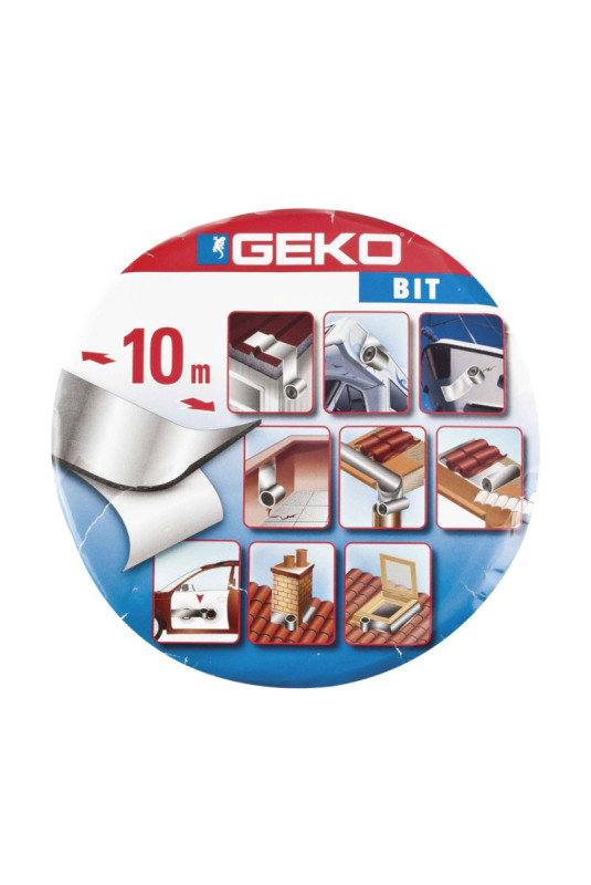 Ruban adhésif bitume aluminium GEKO Aluminium 100 mm x 10 m