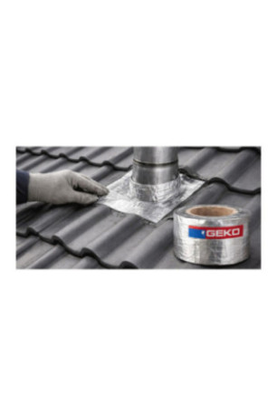 Ruban adhésif bitume aluminium GEKO Aluminium 100 mm x 10 m
