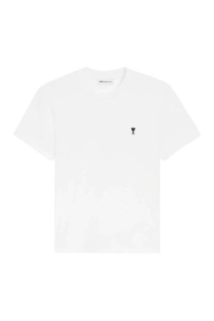 T-shirt Blanc Ami De Coeur Noir en Coton