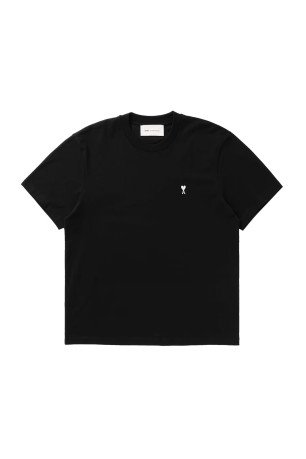 T-shirt Noir Ami de Coeur Blanc en Coton