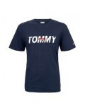 T-shirt - TOMMY JEANS - TJM Layered Graphic Tee Black Iris - DM0DM09481_CBK