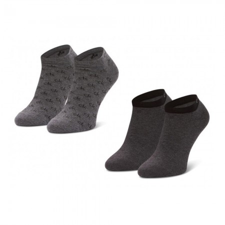 Lot de 2 paires de chaussettes - CALVIN KLEIN - 002 Grey Combo