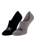 Lot de 2 paires de chaussettes - CALVIN KLEIN - 003 Grey Melange Bla