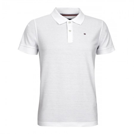 Polo - TOMMY HILFIGER - TH Heather - White