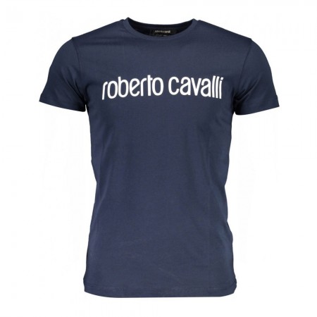 T-shirt MC - ROBERTO CAVALLI - HST68F_BLU_04926_BLU_NAVY