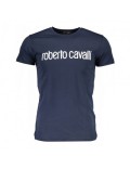 T-shirt MC - ROBERTO CAVALLI - HST68F_BLU_04926_BLU_NAVY